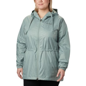 Dámské Bundy Columbia Auroras Wake III Mid Plus Size Zelene GTVRLZ037